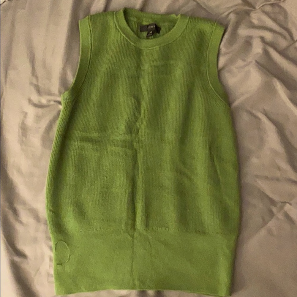 Green J.crew tank